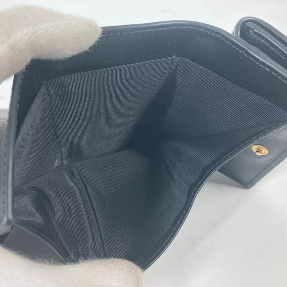 GUCCI logo Script Wallet Compact Wallet Mini Wallet Trifold wallet Unused - Picture 11 of 14